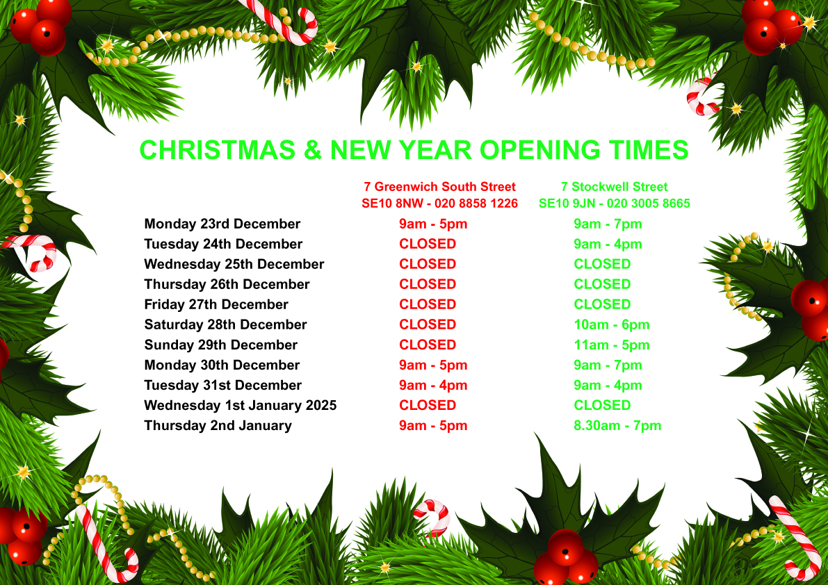 Greenwich Printer Opening Times Christmas 2024