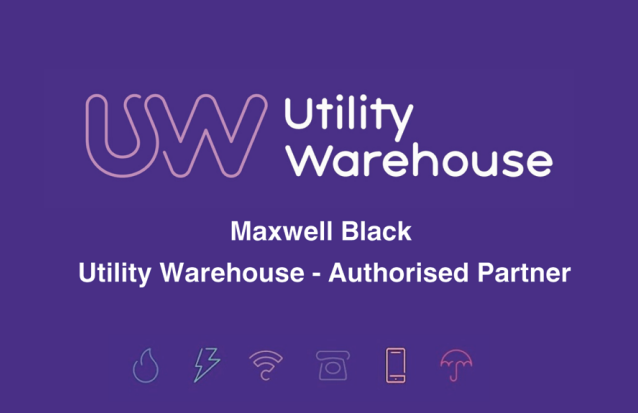 Max Blackwell, (Utility Warehouse) UW Business Card